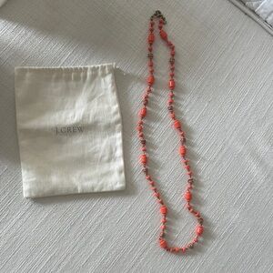 J.Crew Coral Beaded Necklace